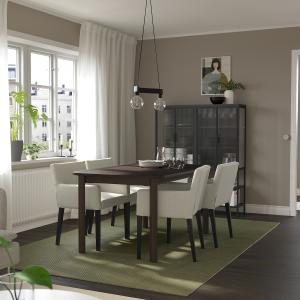 IKEA - MÅRENÄS mesa y 4 sillas, marrónGunnared beige negro,…