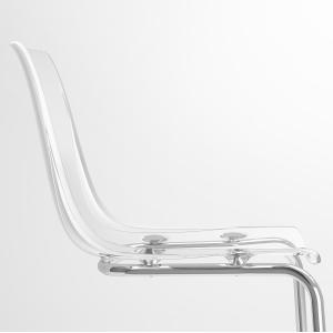 IKEA - TOBIAS mesa y 4 sillas, blancotransparente, 15020526…