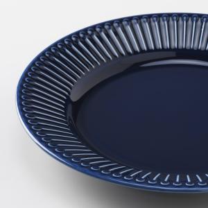 IKEA - plato, gres azul, 21 cm gres azul