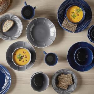 IKEA - plato hondo, gres gris, 23 cm gres gris