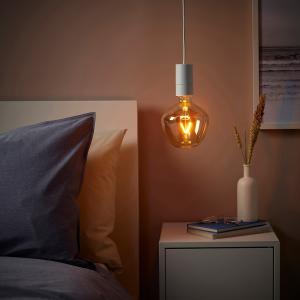 IKEA - MOLNART lámpara techo   bombilla, blancoForma de cam…