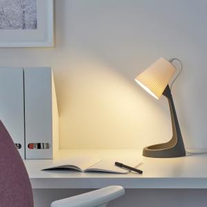 IKEA - Lámpara flexo de trabajo, gris oscuro, blanco gris o…