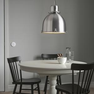 IKEA - lámpara de techo, efecto acero inoxidable, 38 cm efe…