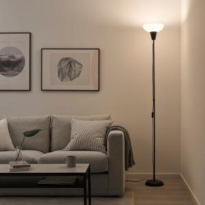 IKEA - lámpara luz indirecta, negroblanco negro/blanco