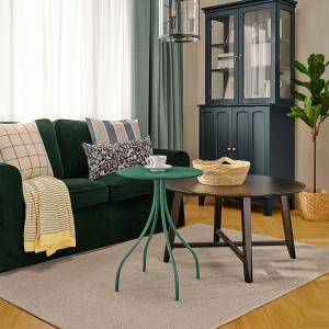 IKEA - mesa auxiliar, verde oscuro, 46 cm verde oscuro