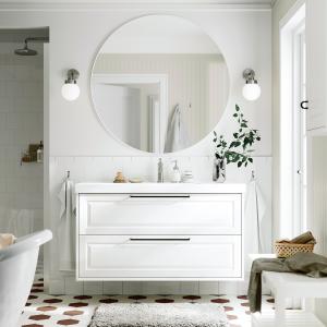 IKEA - ORRSJÖN mueble cajoneslavabogrifo, blanco, 122x49x69…