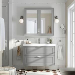 IKEA - ORRSJÖN mueble cajoneslavabogrifo, gris claro, 102x4…