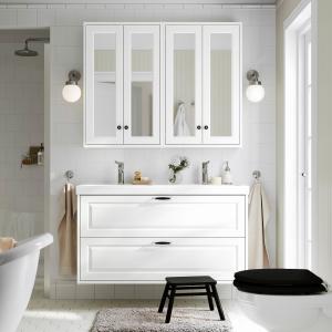 IKEA - ORRSJÖN mueble cajoneslavabogrifos, blanco, 122x49x6…