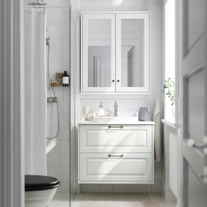 IKEA - RUTSJÖN mueble cajoneslavabogrifo, blancoblanco efec…