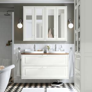 IKEA - RUTSJÖN mueble cajoneslavabogrifos, blancomarrón efe…