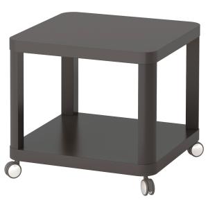 IKEA - Mesa auxiliar con ruedas, gris, 50x50 cm gris