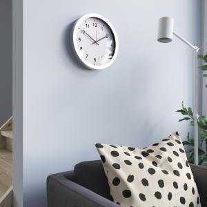IKEA - reloj de pared, gris plata, 28 cm gris plata