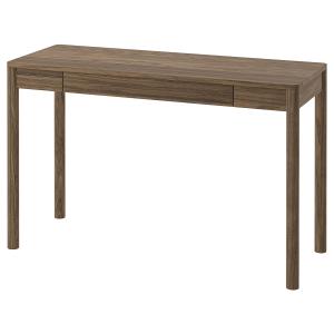IKEA - escritorio, marrón chapa de roble teñida, 120x47 cm…
