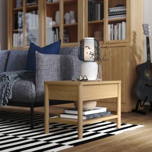 IKEA - mesa auxiliar, chapa roble, 64x40 cm chapa roble