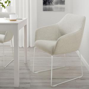 IKEA - silla, metal blancoGunnared beige metal blanco/Gunna…