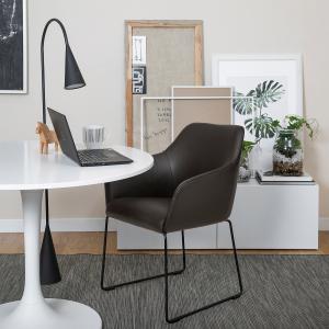 IKEA - silla, metal negroGrann marrón oscuro metal negro/Gr…