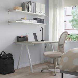 IKEA - escritorio, beigeblanco, 120x70 cm beige/blanco