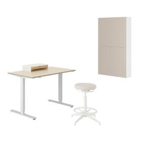 IKEA - BESTÅLAPPVIKEN combi armario escritorio, y silla gir…