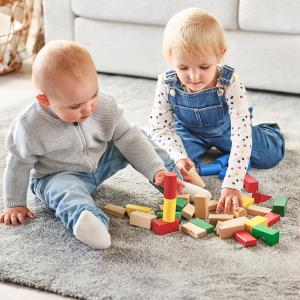 IKEA - bloques construcción madera 40 p, multicolor multico…