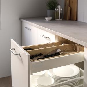 IKEA - bandeja utensilios, bambú claro, 10x50 cm bambú clar…