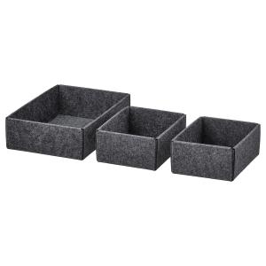 IKEA - caja juego 3, gris gris
