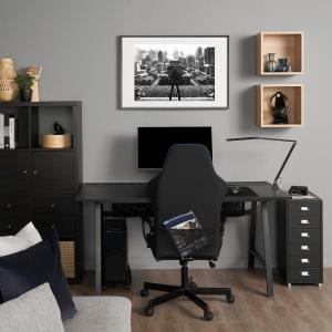 IKEA - HELMER escritorio silla   cajonera, negro - Hemos ba…