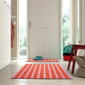 IKEA - alfombra, rosanaranja, 80x150 cm rosa/naranja