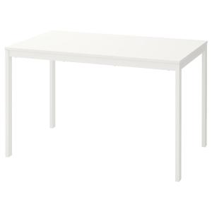 IKEA - Mesa extensible, blanco, longitud mínima: 120 cm bla…