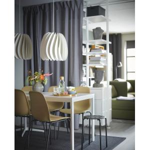 IKEA - Mesa extensible, blanco, longitud mínima: 120 cm bla…