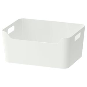 IKEA - Caja, alto brillo blanco, 33.5x24 cm blanco 34x24 cm