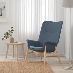 IKEA - sillón con respaldo alto, Gunnared azul - Hemos baja…