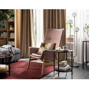 IKEA - sillón con respaldo alto, Gunnared marrón rosa claro…