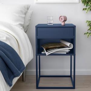 IKEA - mesita de noche, azul, 40x39 cm azul
