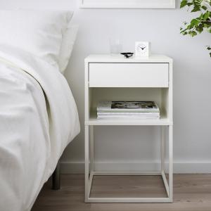 IKEA - Mesita de noche, blanco, 40x39 cm blanco