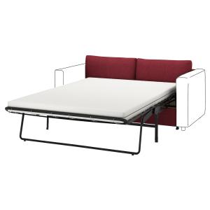 IKEA - 2 módulos sofá cama, Lejde rojomarrón Lejde rojo/mar…