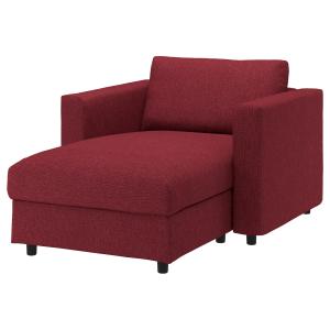 IKEA - funda chaiselongue, Lejde rojomarrón Lejde rojo/marr…