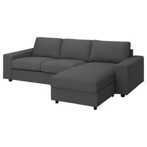 IKEA - funda sofá 3 plazas chaiselongue, con reposabrazos a…