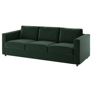 IKEA - funda para sofá de 3 plazas, Djuparp verde oscuro Dj…