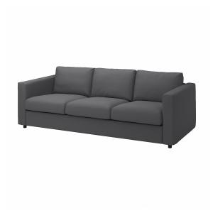 IKEA - funda para sofá de 3 plazas, Hallarp gris Hallarp gr…