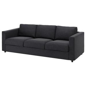 IKEA - funda para sofá de 3 plazas, Hillared antracita Hill…