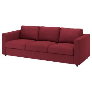 IKEA - funda para sofá de 3 plazas, Lejde rojomarrón Lejde…