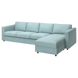 IKEA - funda sofá 4 chaiselongue, Saxemara azul claro Saxem…