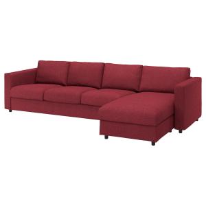 IKEA - funda para sofá de 4 plazas,  chaiselongueLejde rojo…