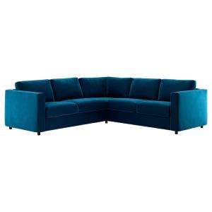 IKEA - funda para sofá 4 plazas esquina, Djuparp azul verdo…