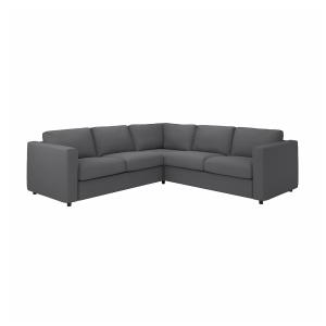 IKEA - funda para sofá 4 plazas esquina, Hallarp gris Halla…