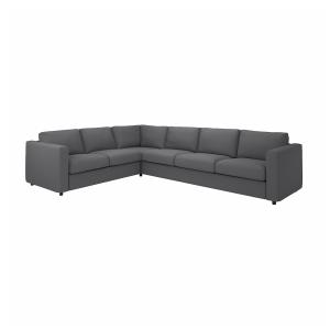 IKEA - funda para sofá 5 plazas esquina, Hallarp gris Halla…