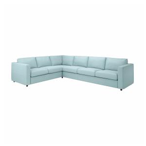 IKEA - funda para sofá 5 plazas esquina, Saxemara azul clar…