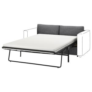 IKEA - funda sofá cama 2, Lejde grisnegro Lejde gris/negro