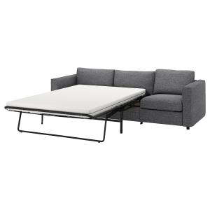 IKEA - funda sofá cama 3, Lejde grisnegro Lejde gris/negro