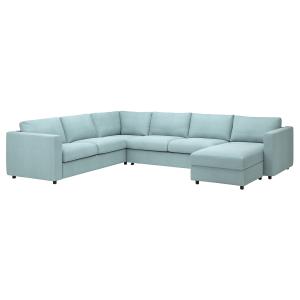 IKEA - funda sofá cama esquina 5  chaisel, Saxemara azul cl…